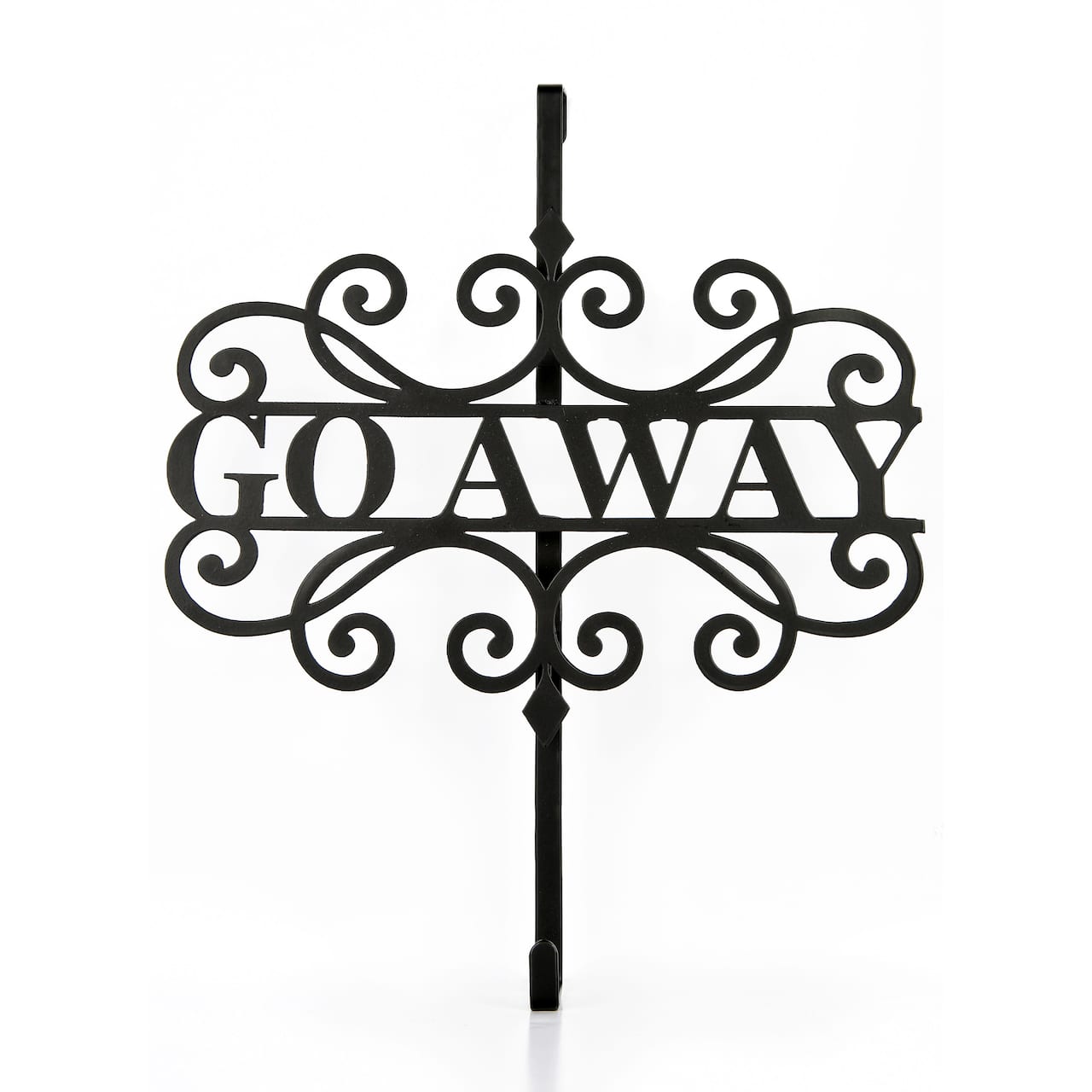 17" Halloween Go Away Wreath Hanger